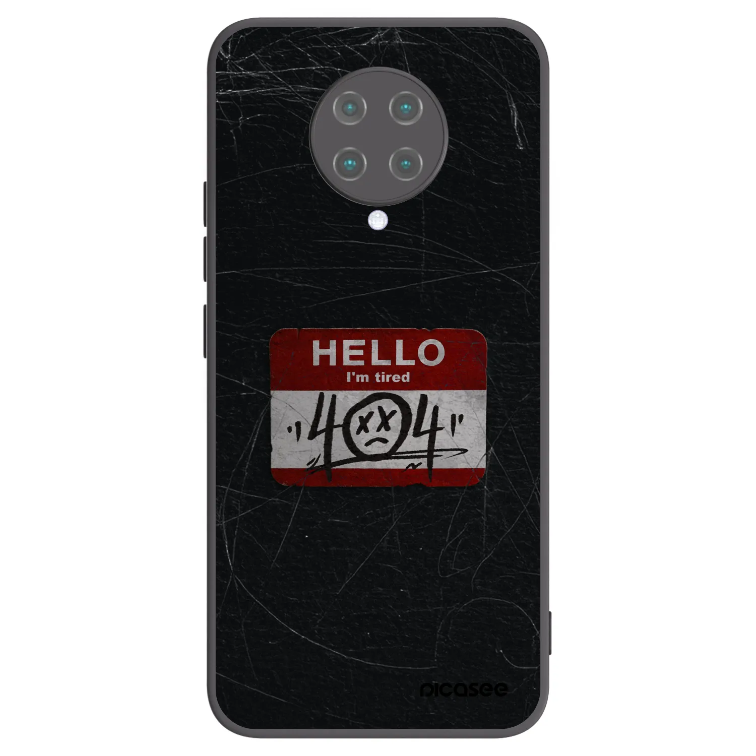 Picasee Xiaomi Poco F2 Pro Hülle - Schwarzes Silikon - HELLO 404