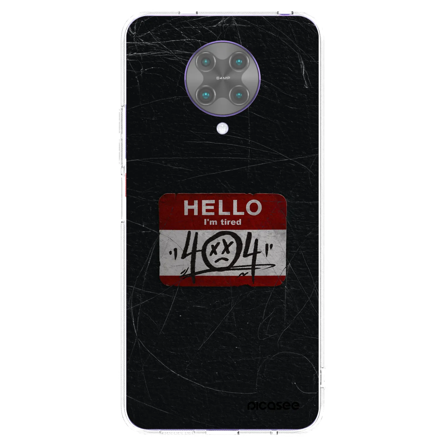 Picasee Xiaomi Poco F2 Pro Hülle - Transparentes Silikon - HELLO 404