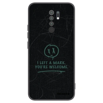 Picasee Xiaomi Redmi 9 Hülle - Schwarzes Silikon - LEFT A MARK