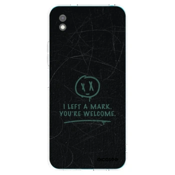 Picasee Xiaomi Redmi 9A Hülle - Schwarzes Silikon - LEFT A MARK