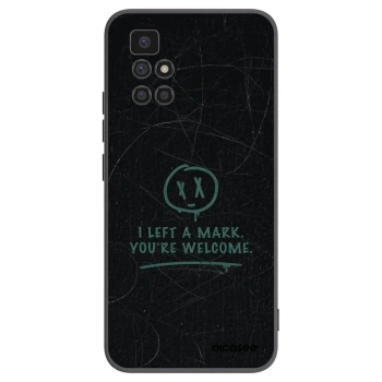 Picasee Xiaomi Redmi 10 (2022) Hülle - Schwarzes Silikon - LEFT A MARK