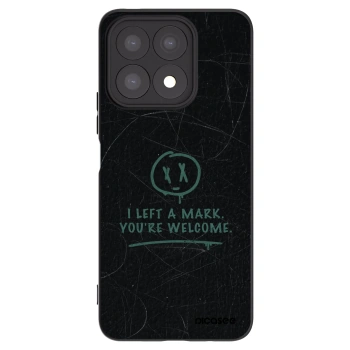 Picasee Honor X8a Hülle - Schwarzes Silikon - LEFT A MARK