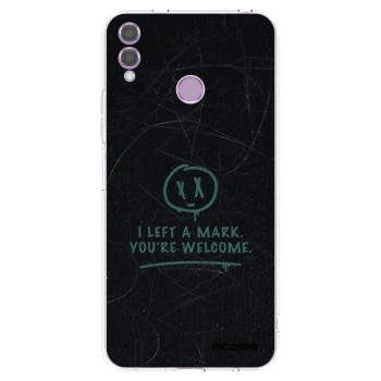 Picasee Honor 8X Hülle - Transparentes Silikon - LEFT A MARK