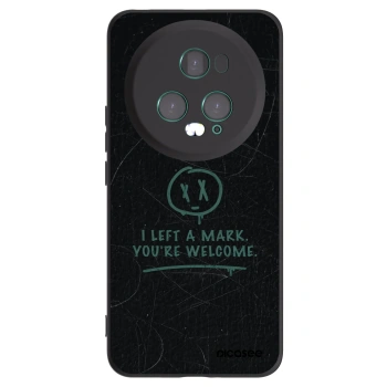 Picasee Honor Magic5 Pro Hülle - Schwarzes Silikon - LEFT A MARK