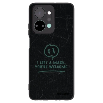 Picasee Honor X7a Hülle - Schwarzes Silikon - LEFT A MARK