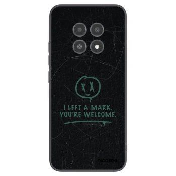 Picasee Realme 12X Hülle - Schwarzes Silikon - LEFT A MARK