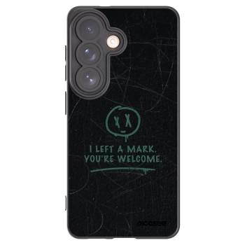 Picasee Samsung Galaxy S26 Hülle - Schwarzes Silikon - LEFT A MARK