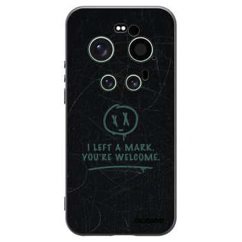 Picasee Xiaomi 17 Ultra Hülle - Schwarzes Silikon - LEFT A MARK