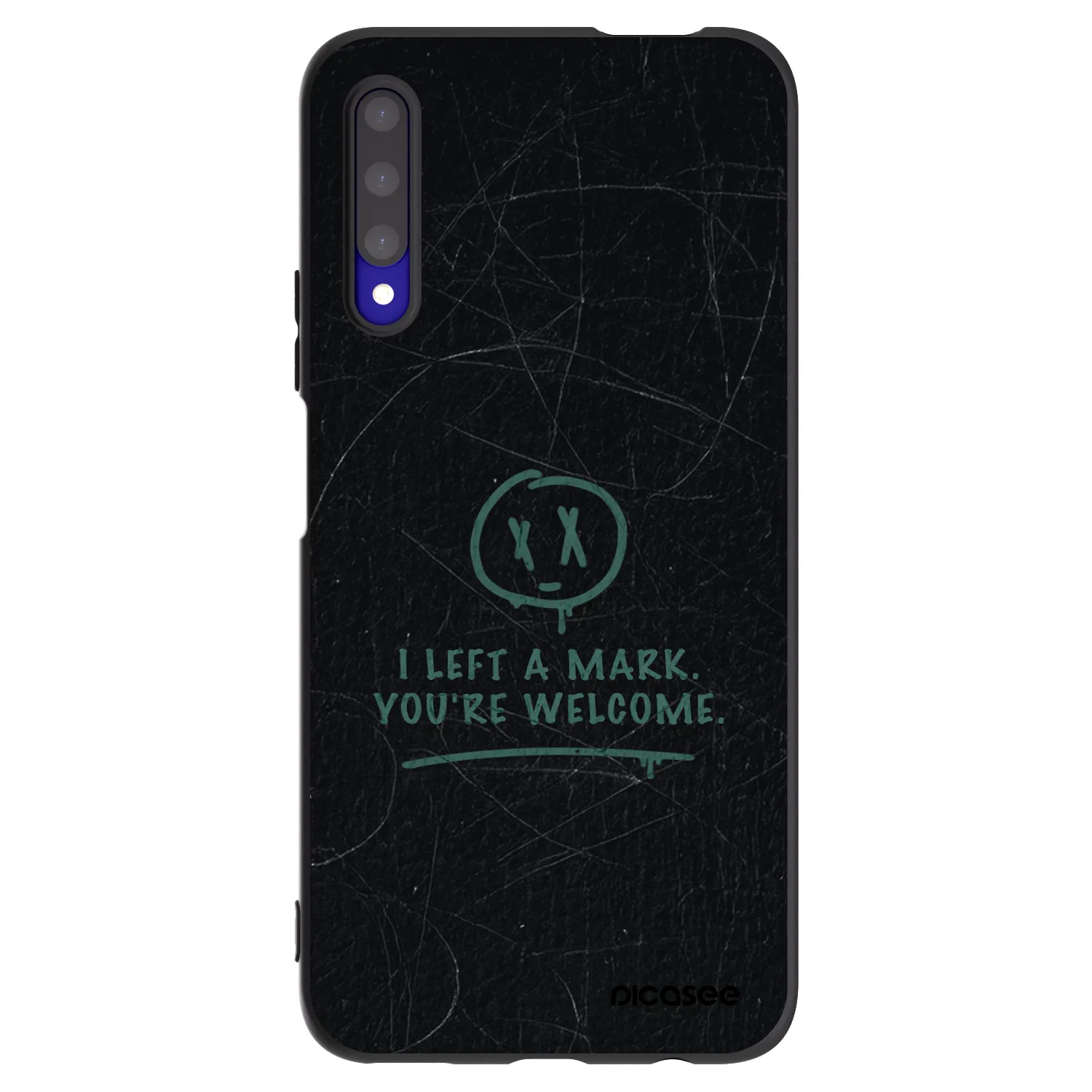 Picasee Honor 9X Pro Hülle - Schwarzes Silikon - LEFT A MARK