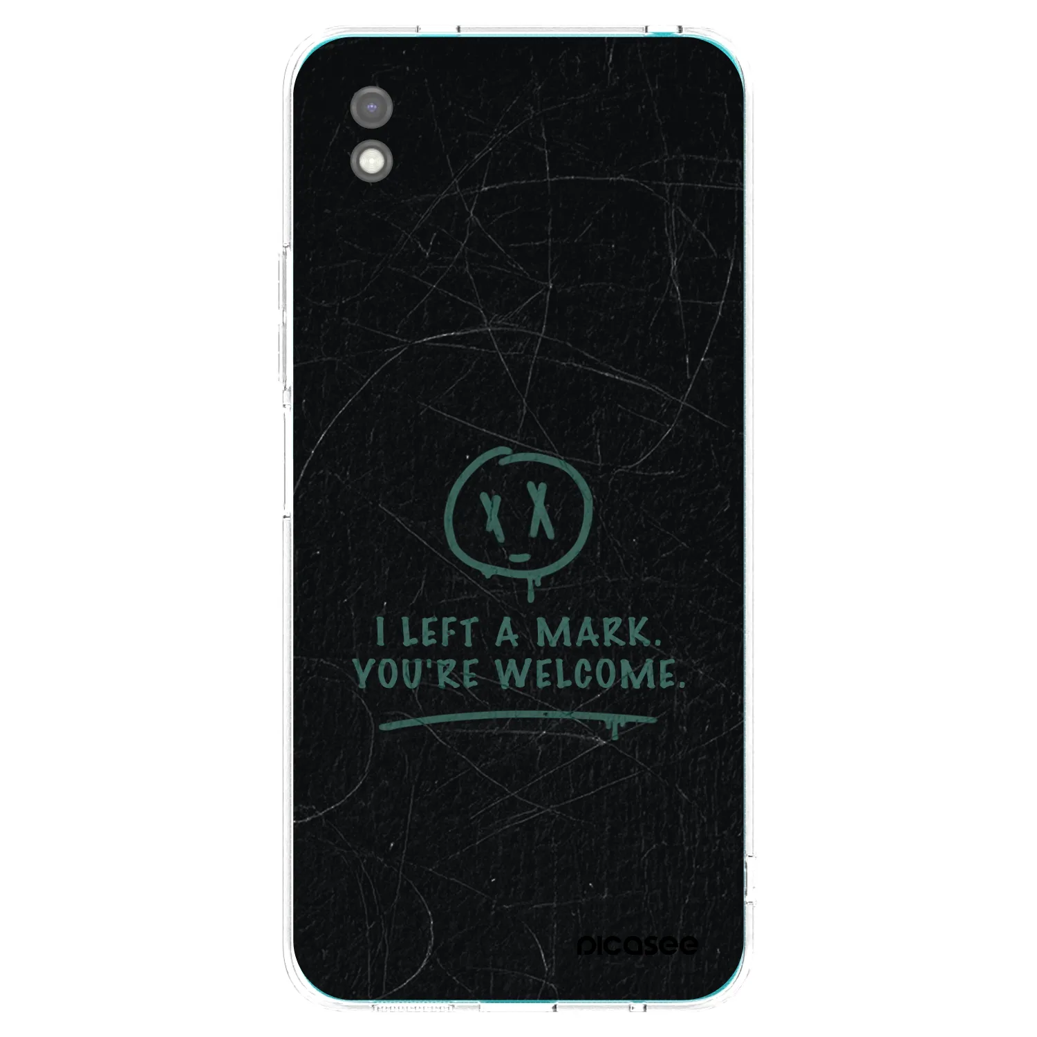 Picasee Xiaomi Redmi 9A Hülle - Schwarzes Silikon - LEFT A MARK