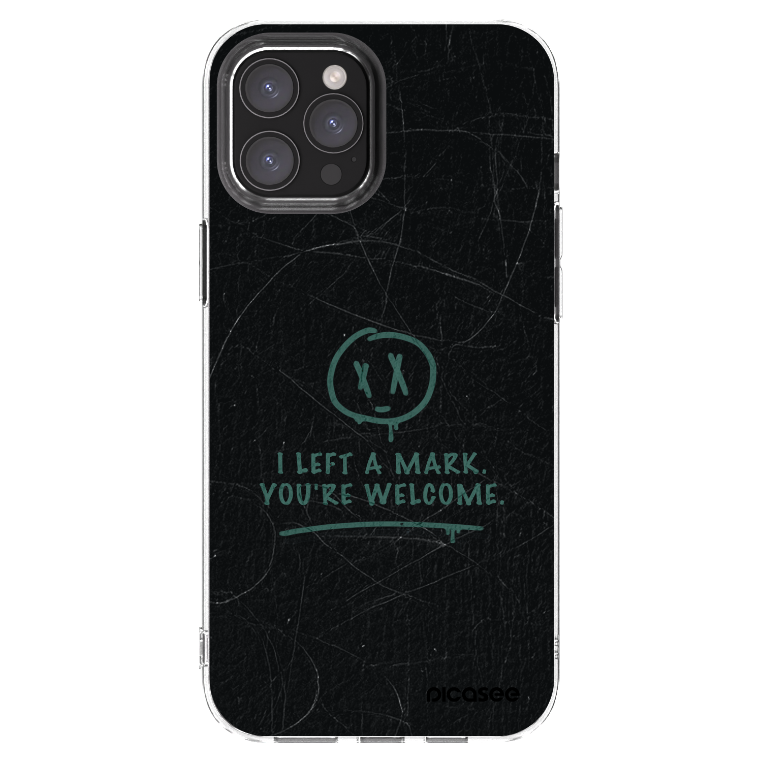 Picasee Apple iPhone 12 Pro Max Hülle - Transparentes Silikon - LEFT A MARK