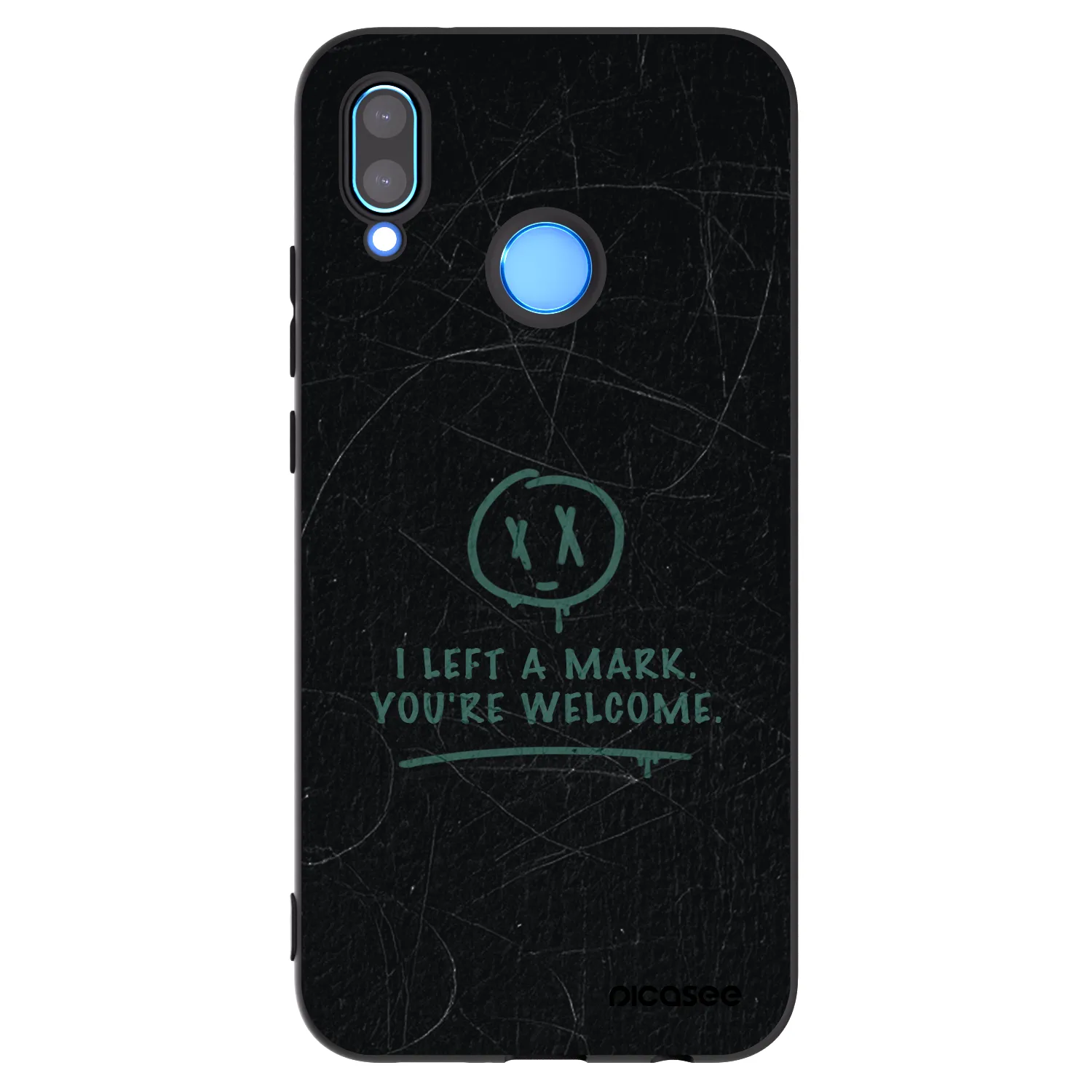 Picasee Huawei P20 Lite Hülle - Schwarzes Silikon - LEFT A MARK