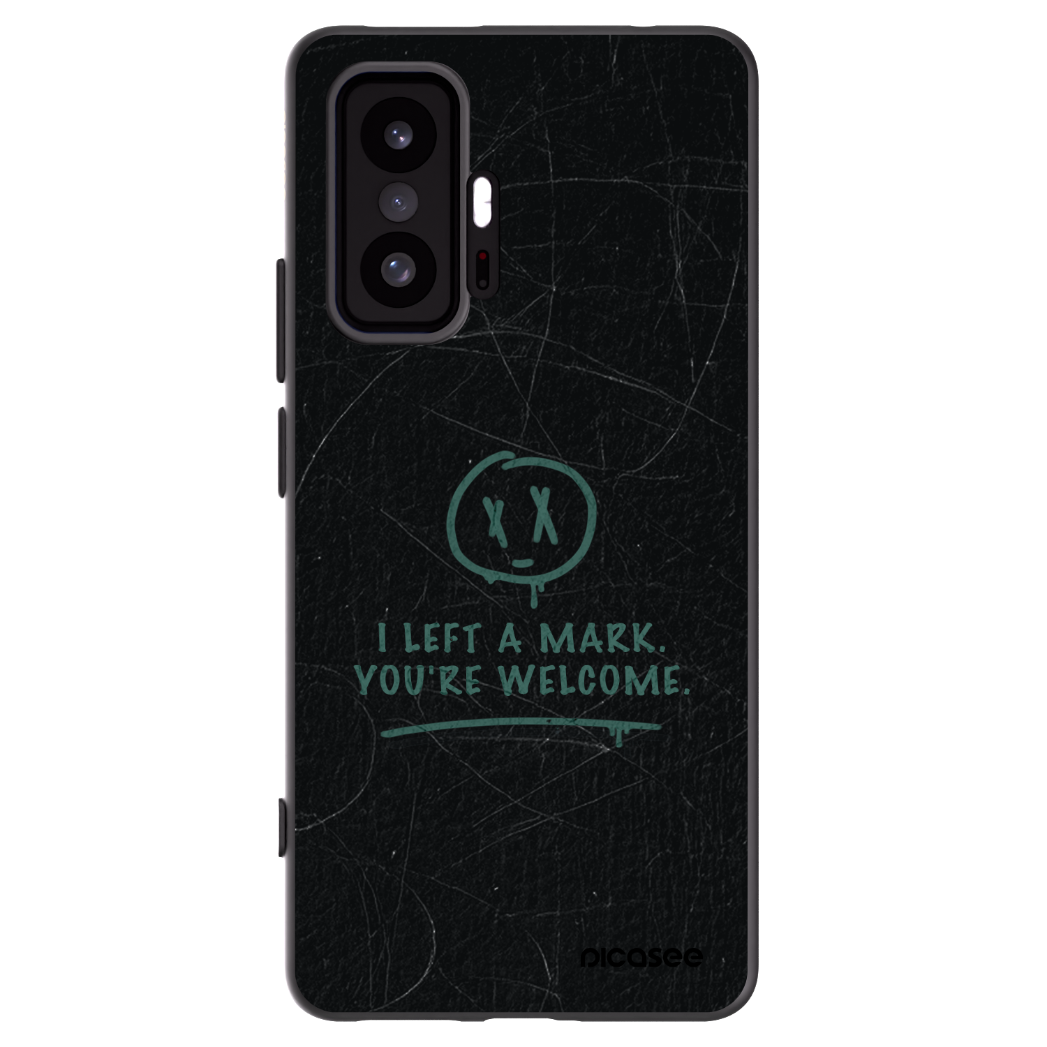 Picasee Xiaomi 11T Hülle - Schwarzes Silikon - LEFT A MARK