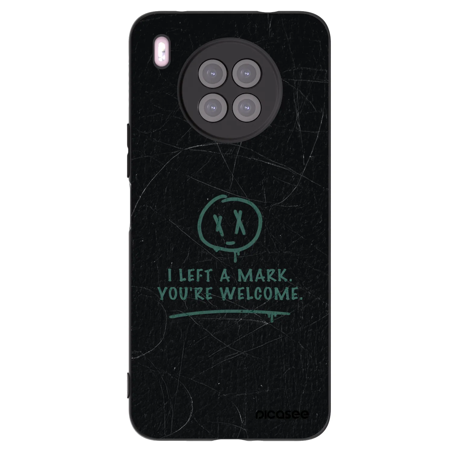 Picasee Huawei Nova 8i Hülle - Schwarzes Silikon - LEFT A MARK