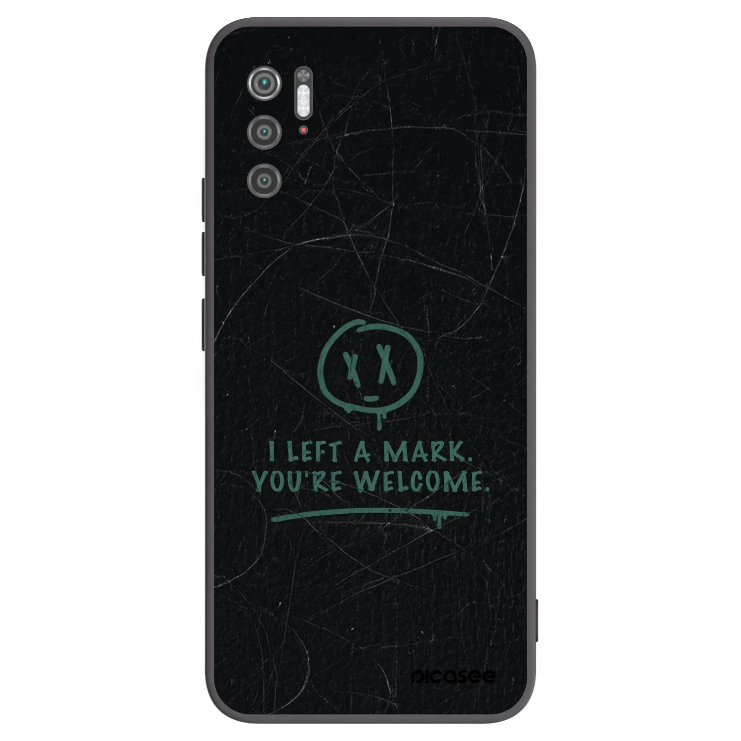 Picasee Xiaomi Poco M3 Pro 5G Hülle - Schwarzes Silikon - LEFT A MARK