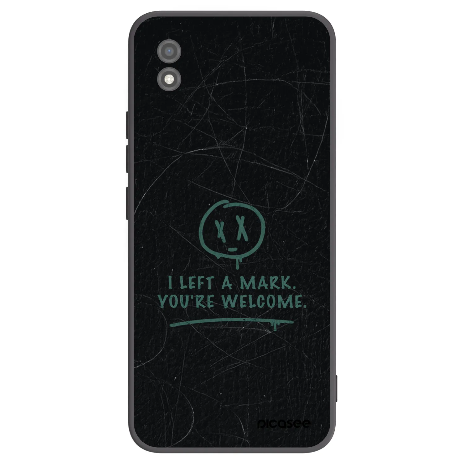 Picasee Realme C11 (2021) Hülle - Schwarzes Silikon - LEFT A MARK