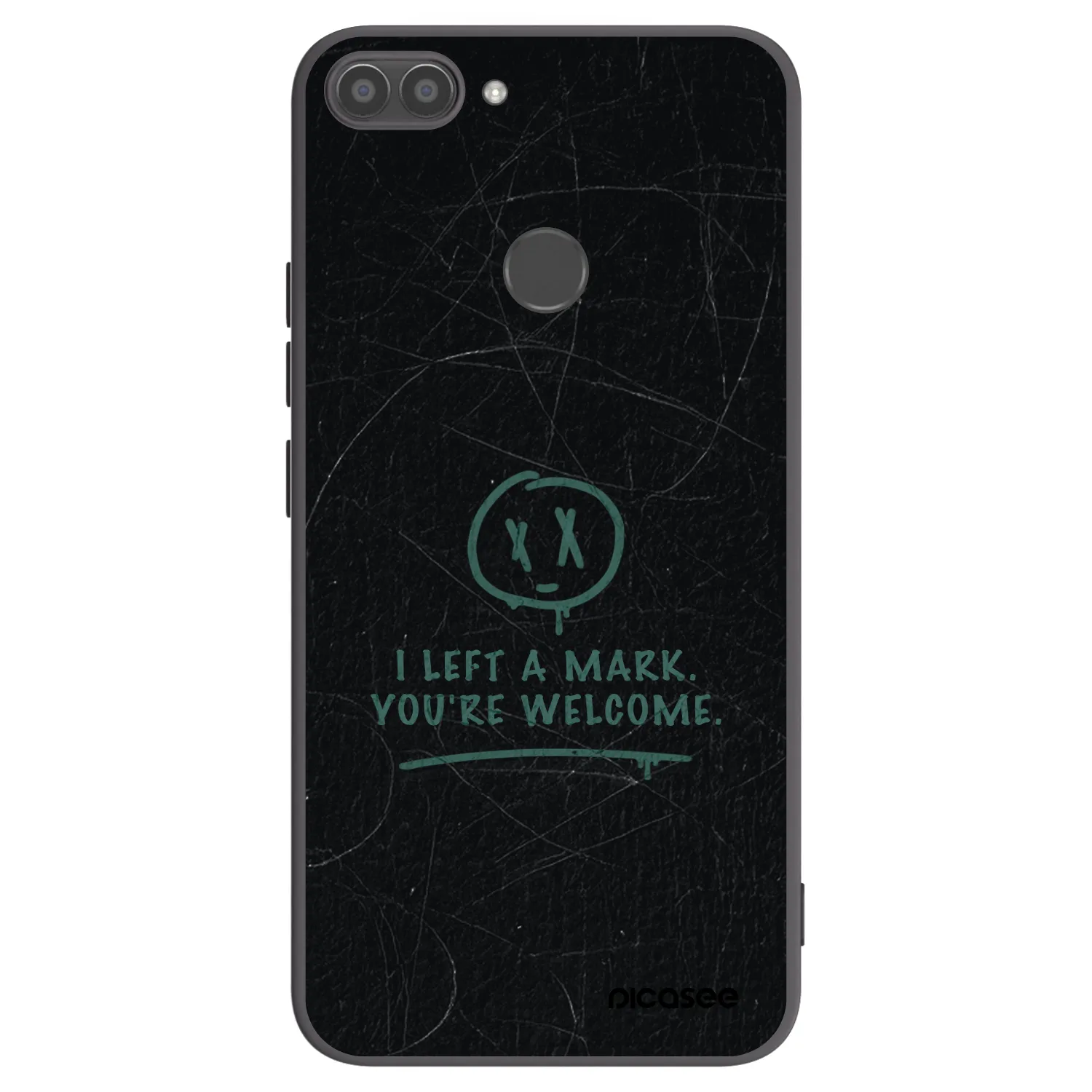 Picasee Huawei P Smart Hülle - Schwarzes Silikon - LEFT A MARK