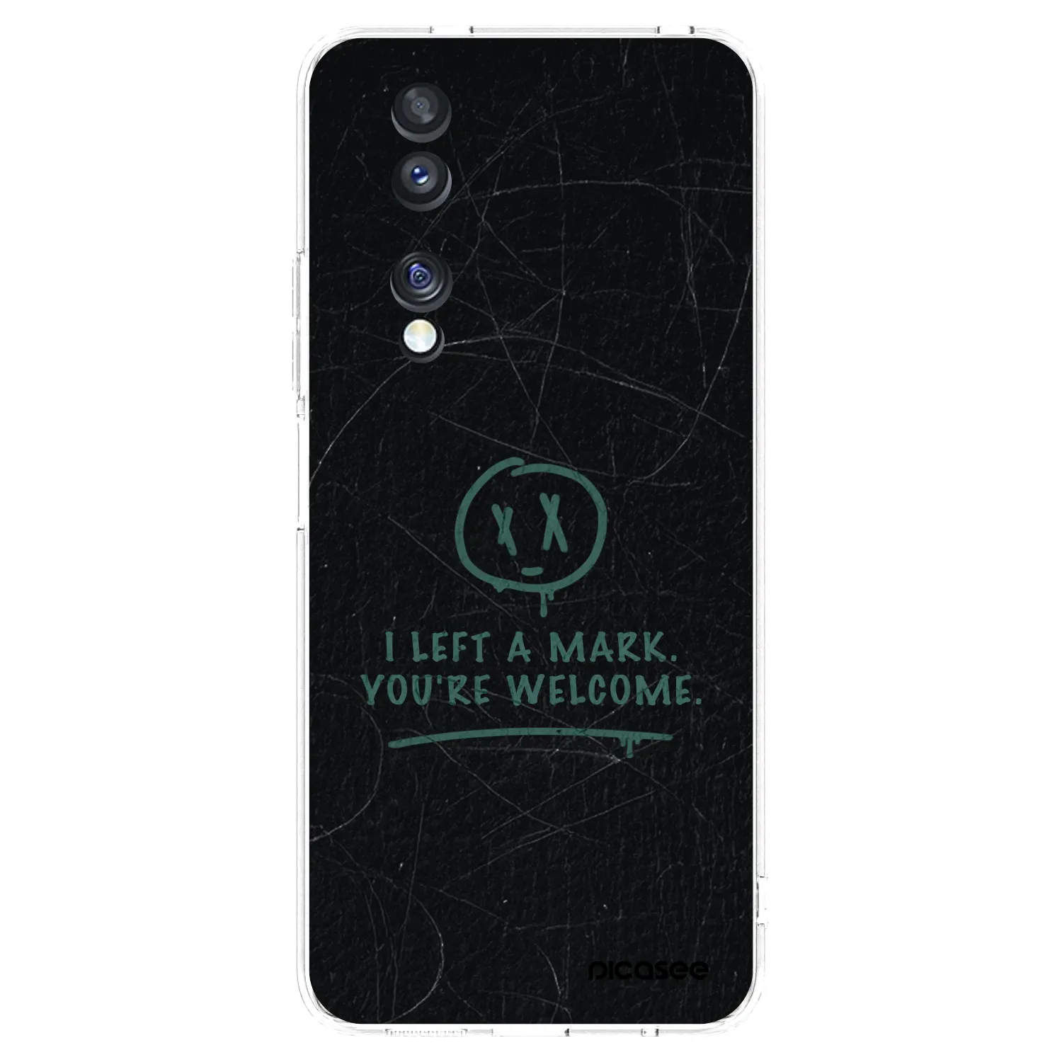 Picasee Honor 70 Hülle - Transparentes Silikon - LEFT A MARK