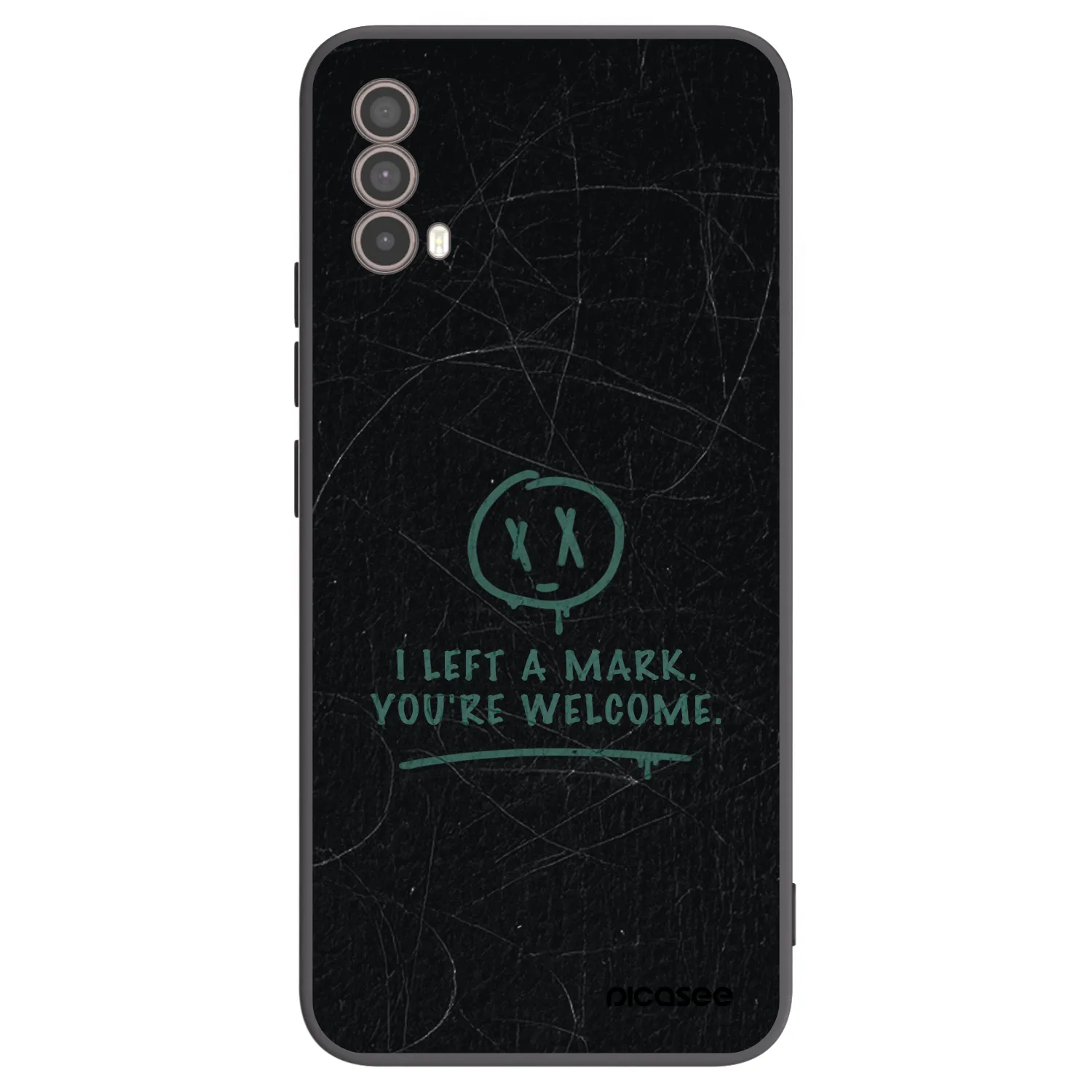 Picasee Motorola Moto E40 Hülle - Schwarzes Silikon - LEFT A MARK