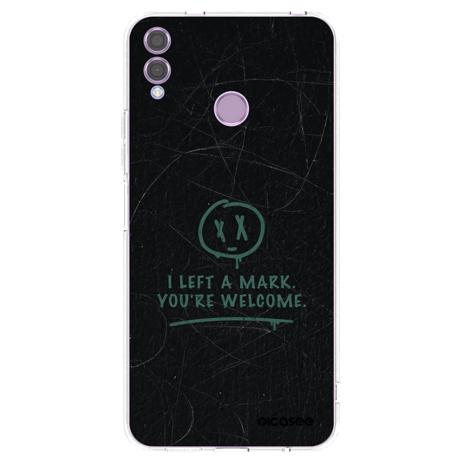Picasee Honor 8X Hülle - Transparentes Silikon - LEFT A MARK