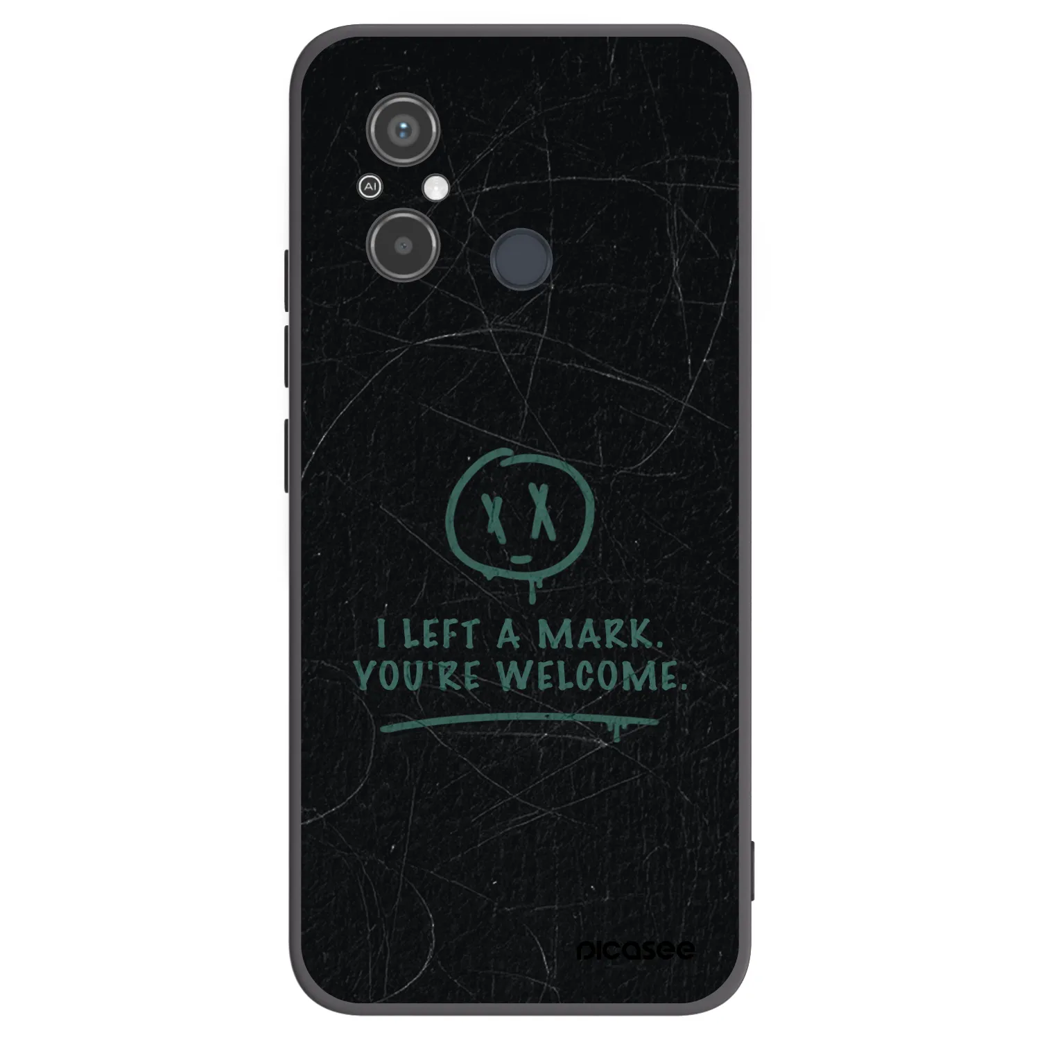 Picasee Xiaomi Redmi 12C Hülle - Schwarzes Silikon - LEFT A MARK