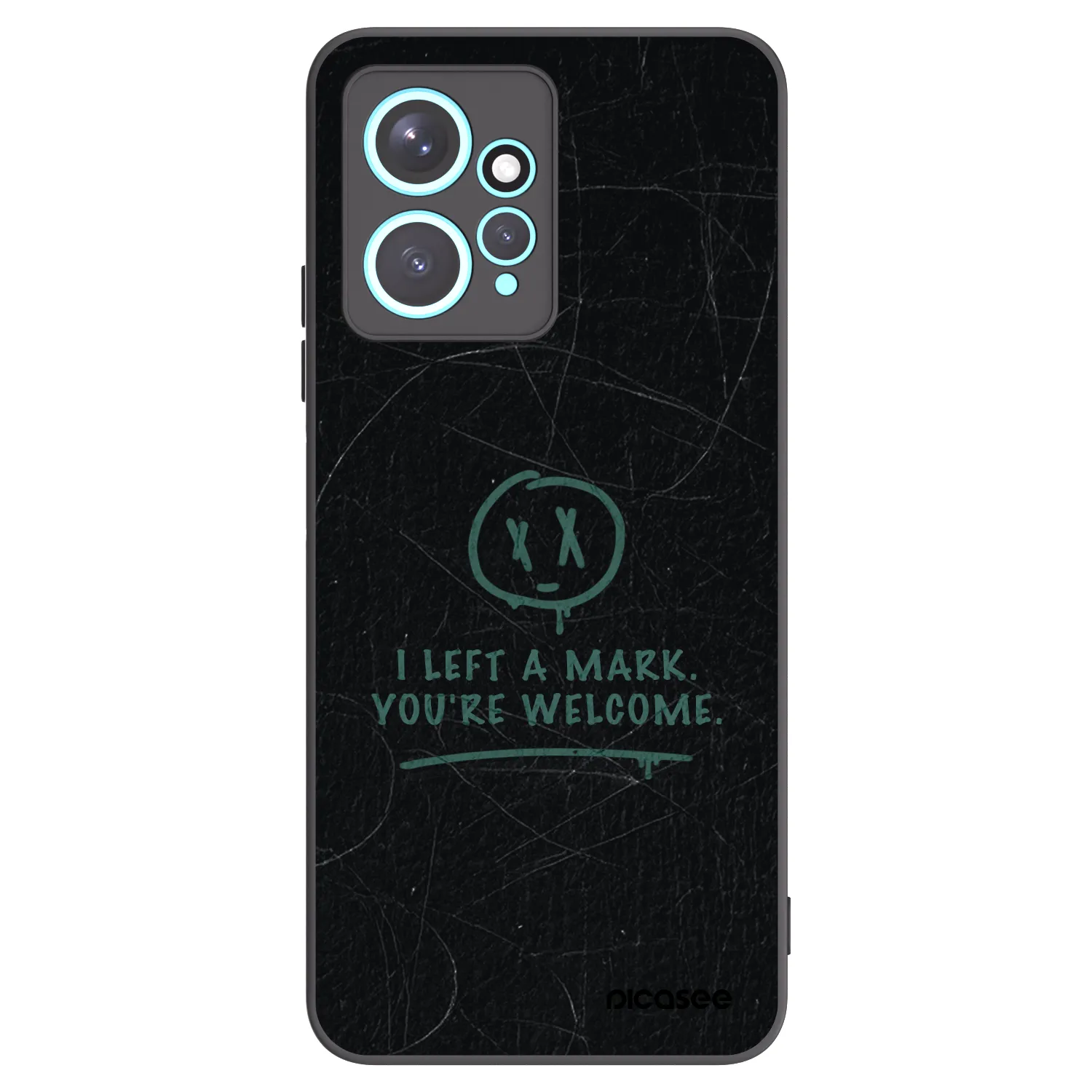 Picasee Xiaomi Redmi Note 12 4G Hülle - Schwarzes Silikon - LEFT A MARK