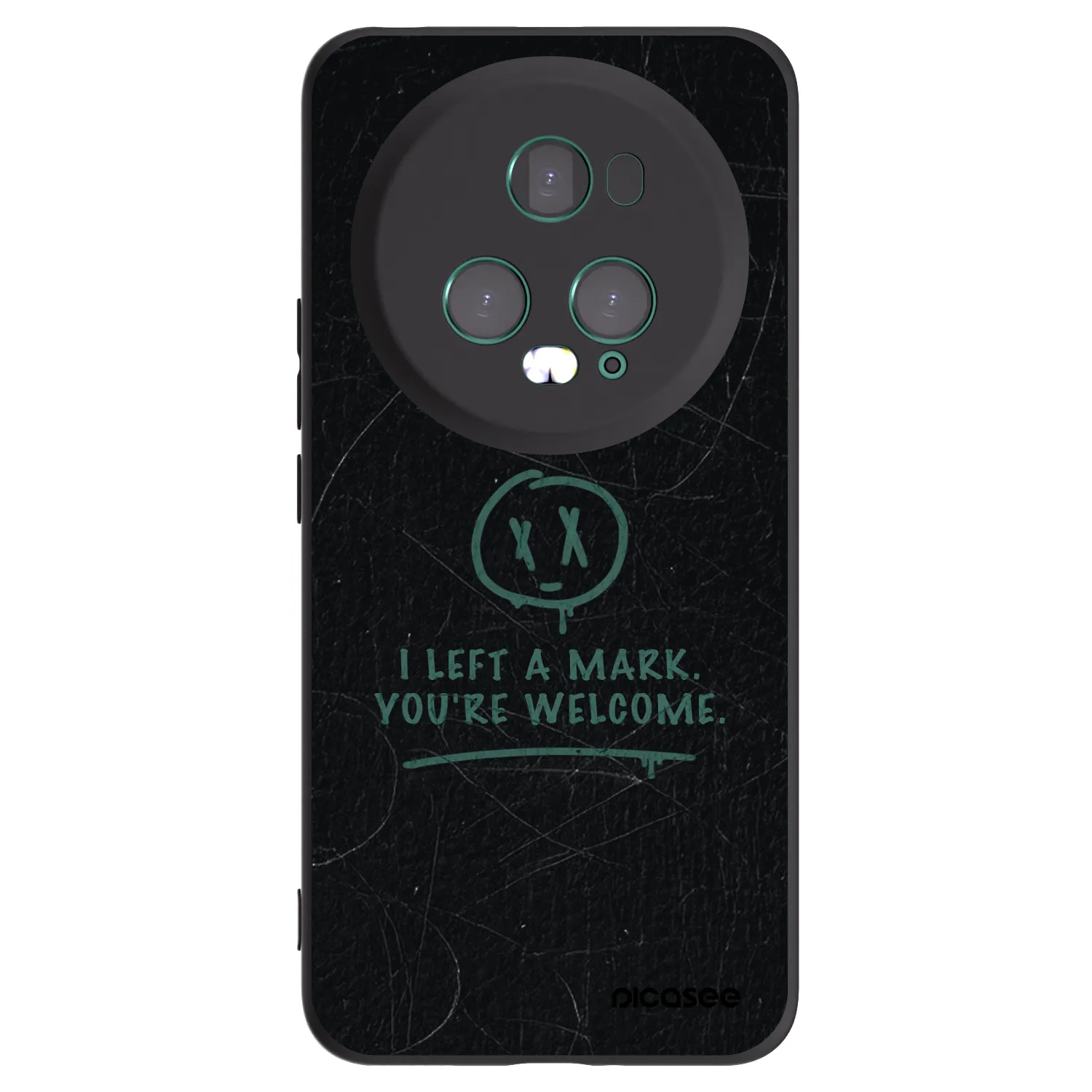 Picasee Honor Magic5 Pro Hülle - Schwarzes Silikon - LEFT A MARK