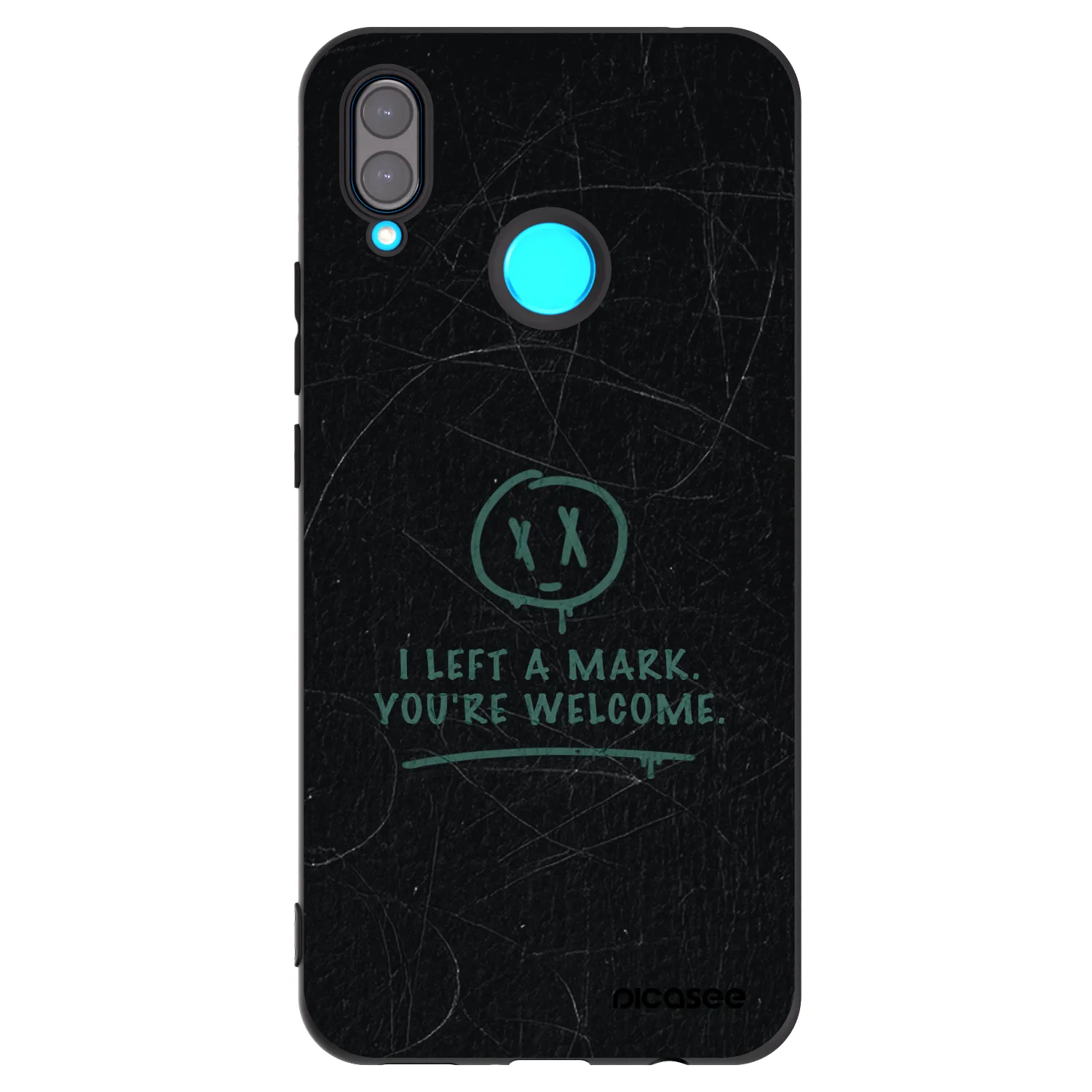 Picasee Huawei Nova 3 Hülle - Schwarzes Silikon - LEFT A MARK