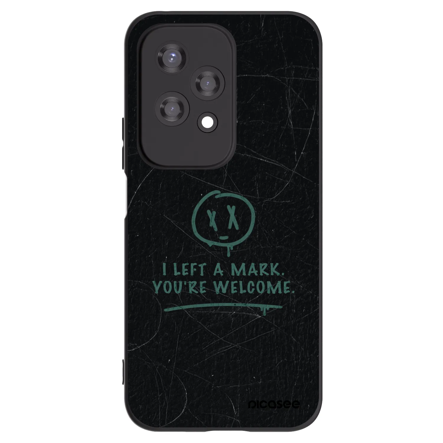 Picasee Honor 200 Lite Hülle - Schwarzes Silikon - LEFT A MARK