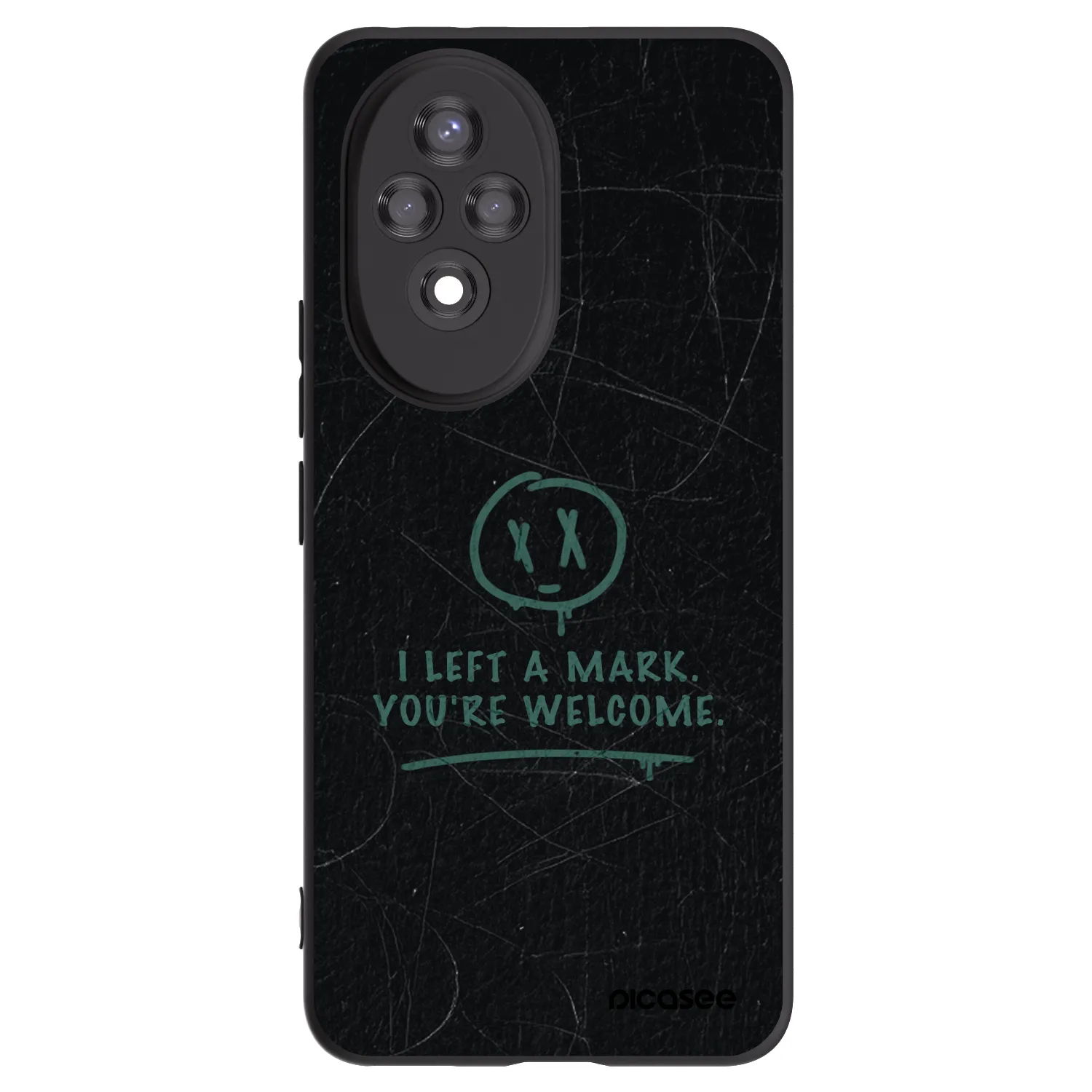 Picasee Honor 200 Pro 5G Hülle - Schwarzes Silikon - LEFT A MARK