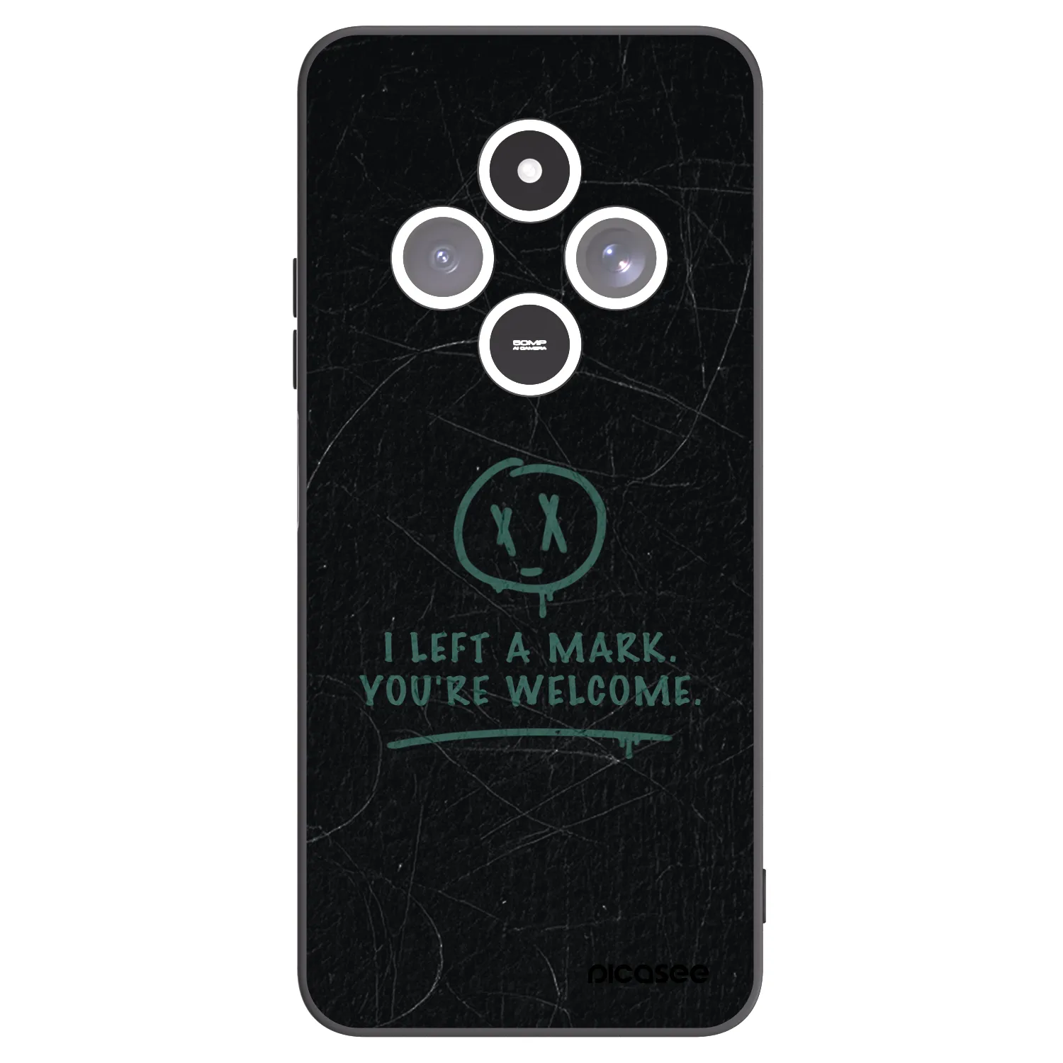 Picasee Xiaomi Redmi 14C Hülle - Schwarzes Silikon - LEFT A MARK