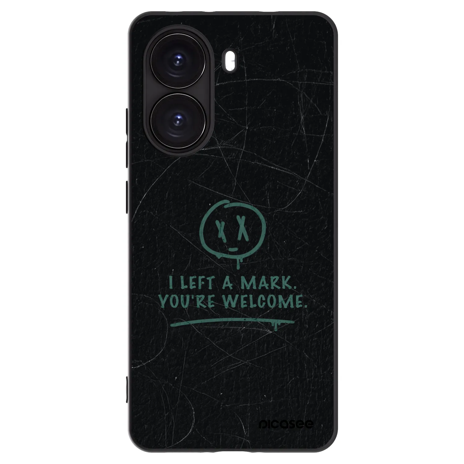 Picasee Xiaomi Poco X7 Pro 5G Hülle - Schwarzes Silikon - LEFT A MARK