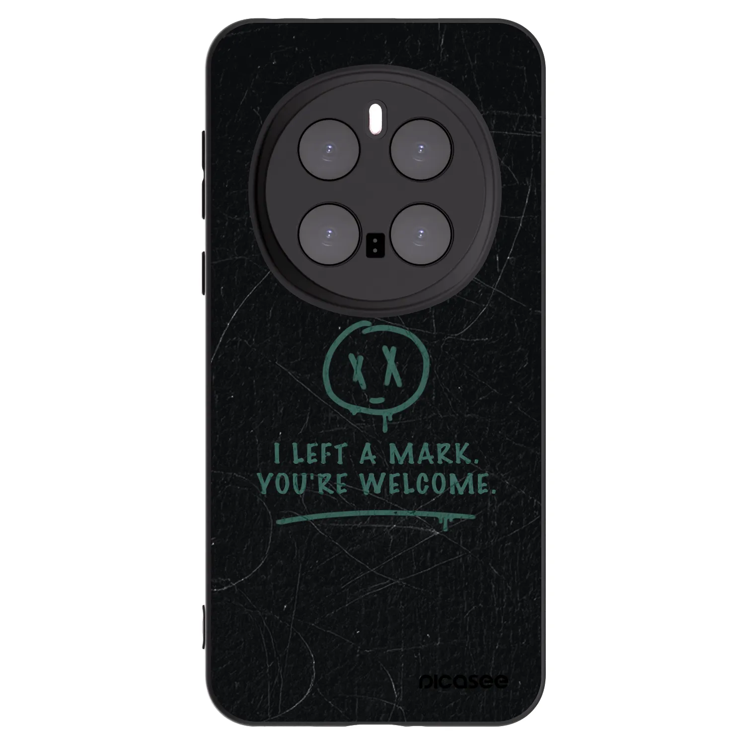 Picasee Honor Magic7 Pro 5G Hülle - Schwarzes Silikon - LEFT A MARK