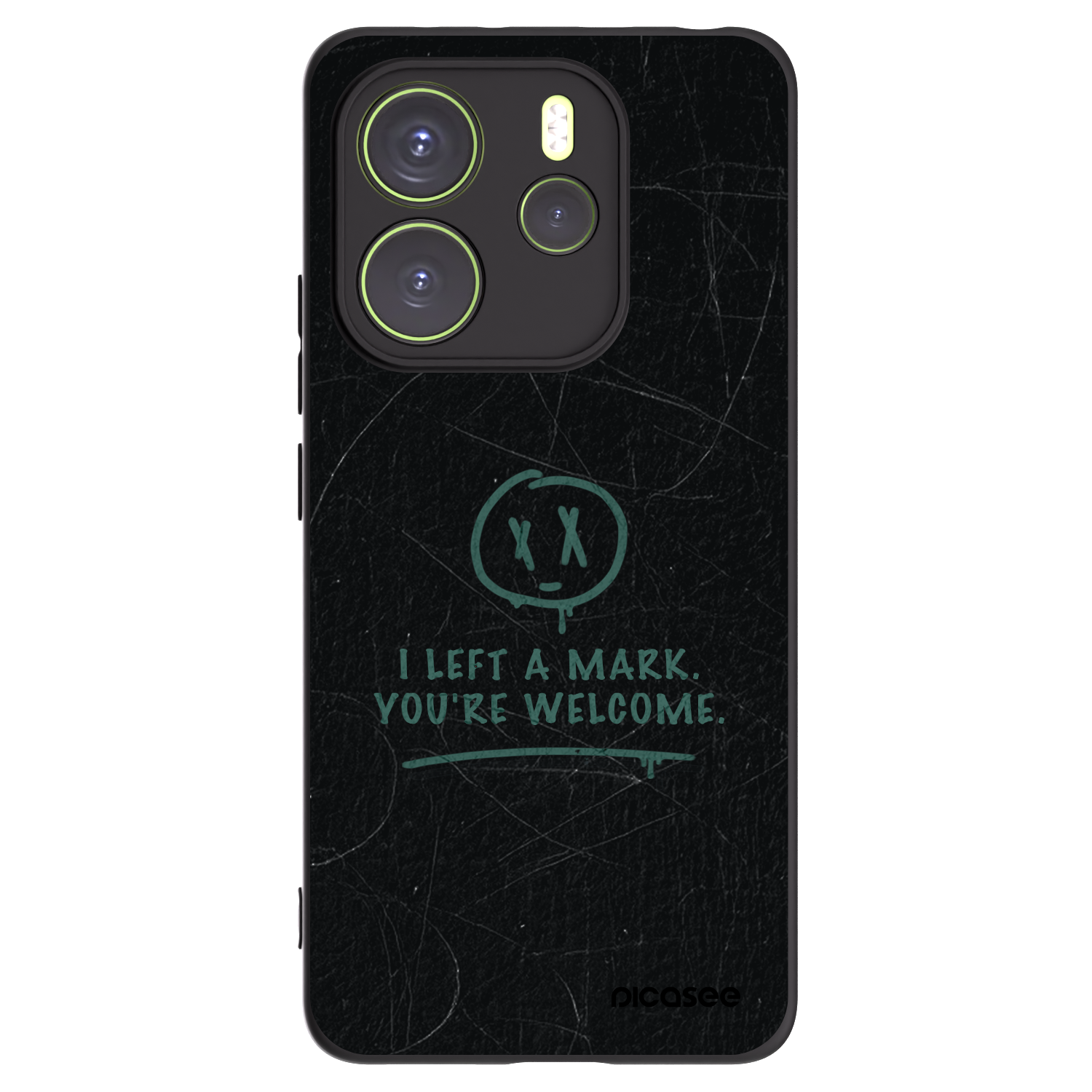 Picasee Xiaomi Redmi Note 14 4G Hülle - Schwarzes Silikon - LEFT A MARK