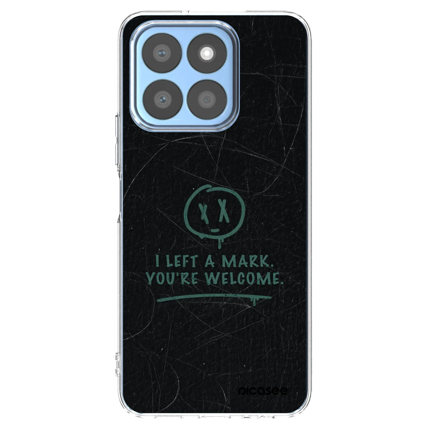 Picasee Honor X8c Hülle - Transparentes Silikon - LEFT A MARK