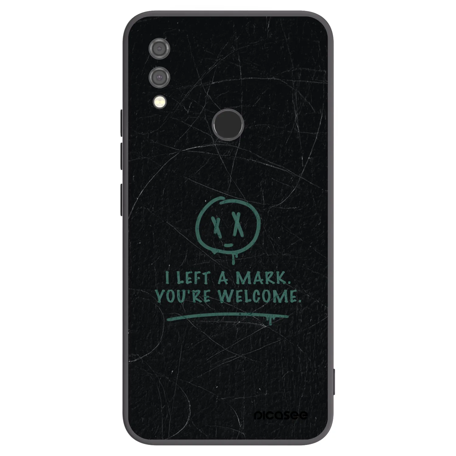 Picasee Xiaomi Redmi Note 7 Hülle - Schwarzes Silikon - LEFT A MARK