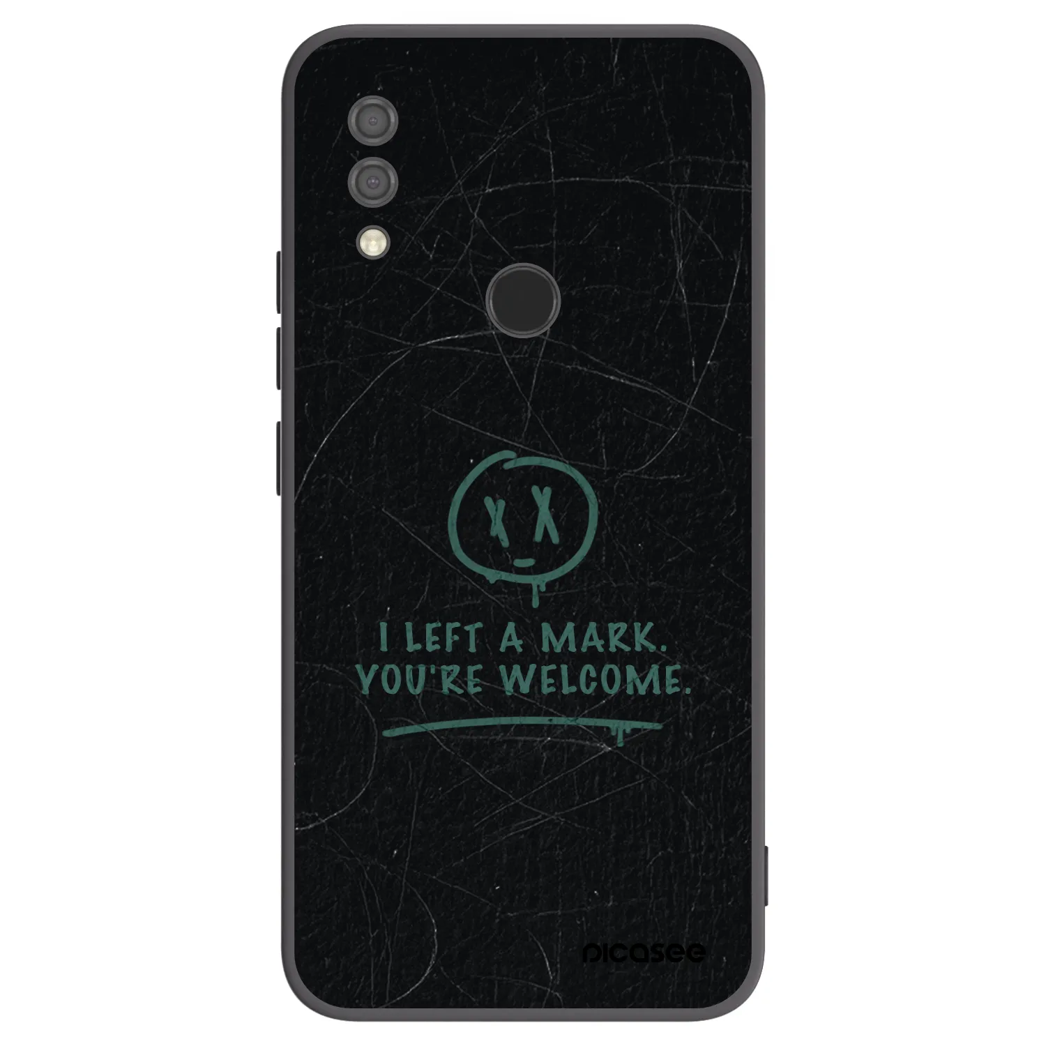 Picasee Xiaomi Redmi 7 Hülle - Schwarzes Silikon - LEFT A MARK