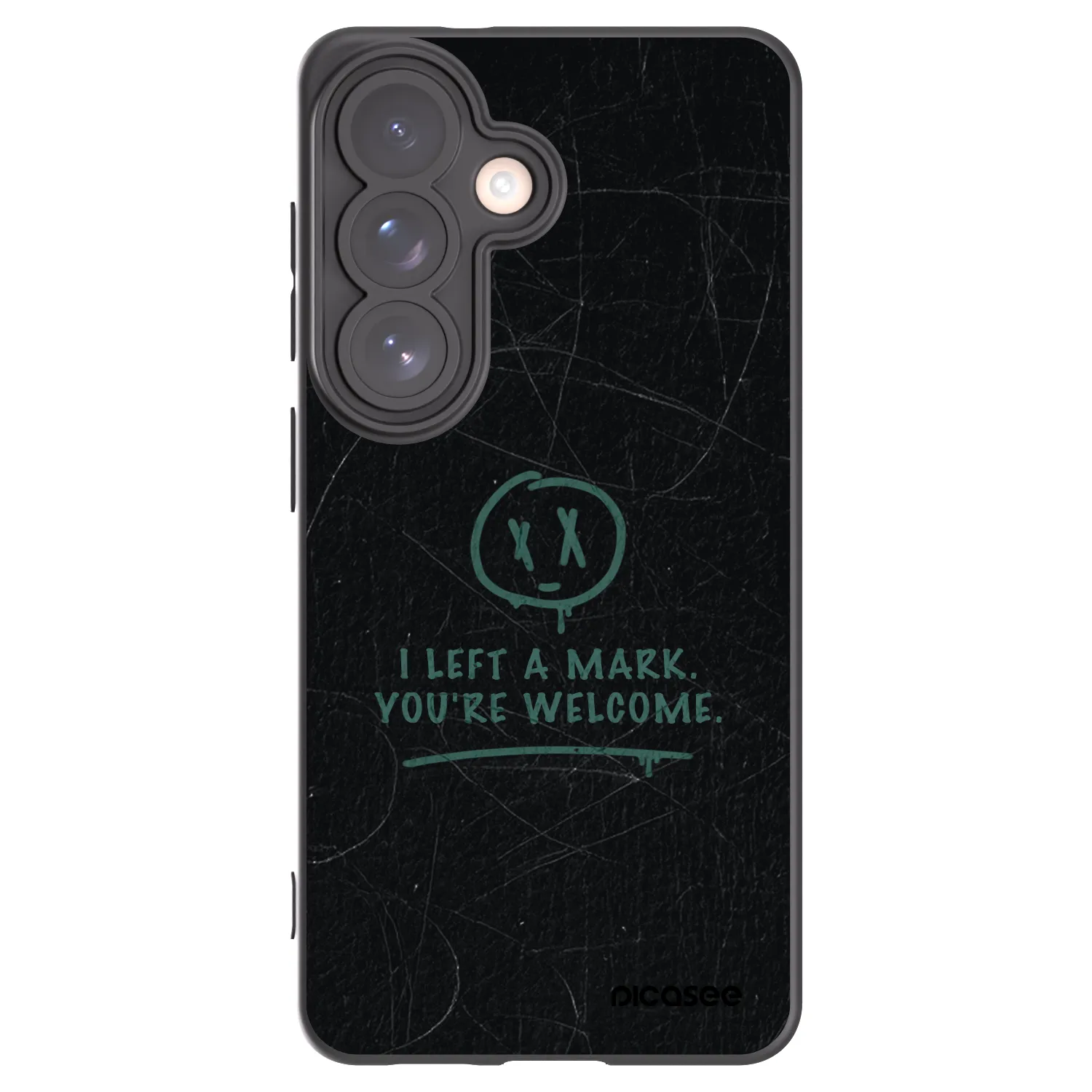 Picasee Samsung Galaxy S26 Hülle - Schwarzes Silikon - LEFT A MARK