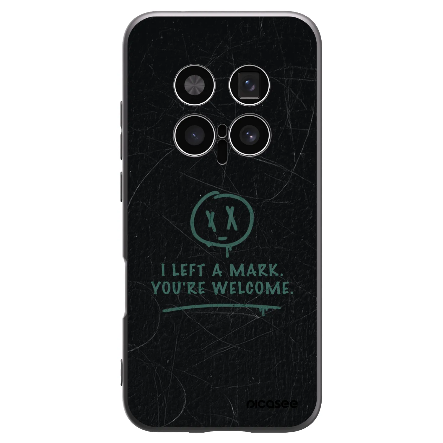Picasee Honor Magic8 Pro 5G Hülle - Schwarzes Silikon - LEFT A MARK
