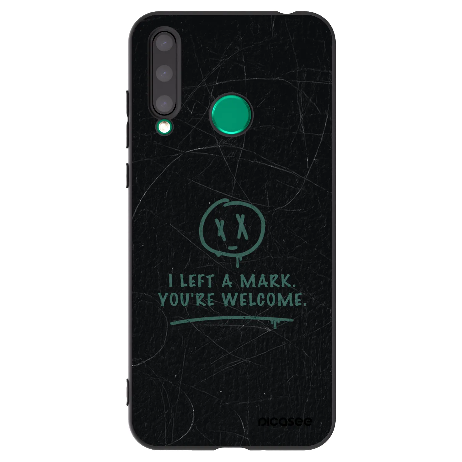 Picasee Honor 20 Lite Hülle - Schwarzes Silikon - LEFT A MARK