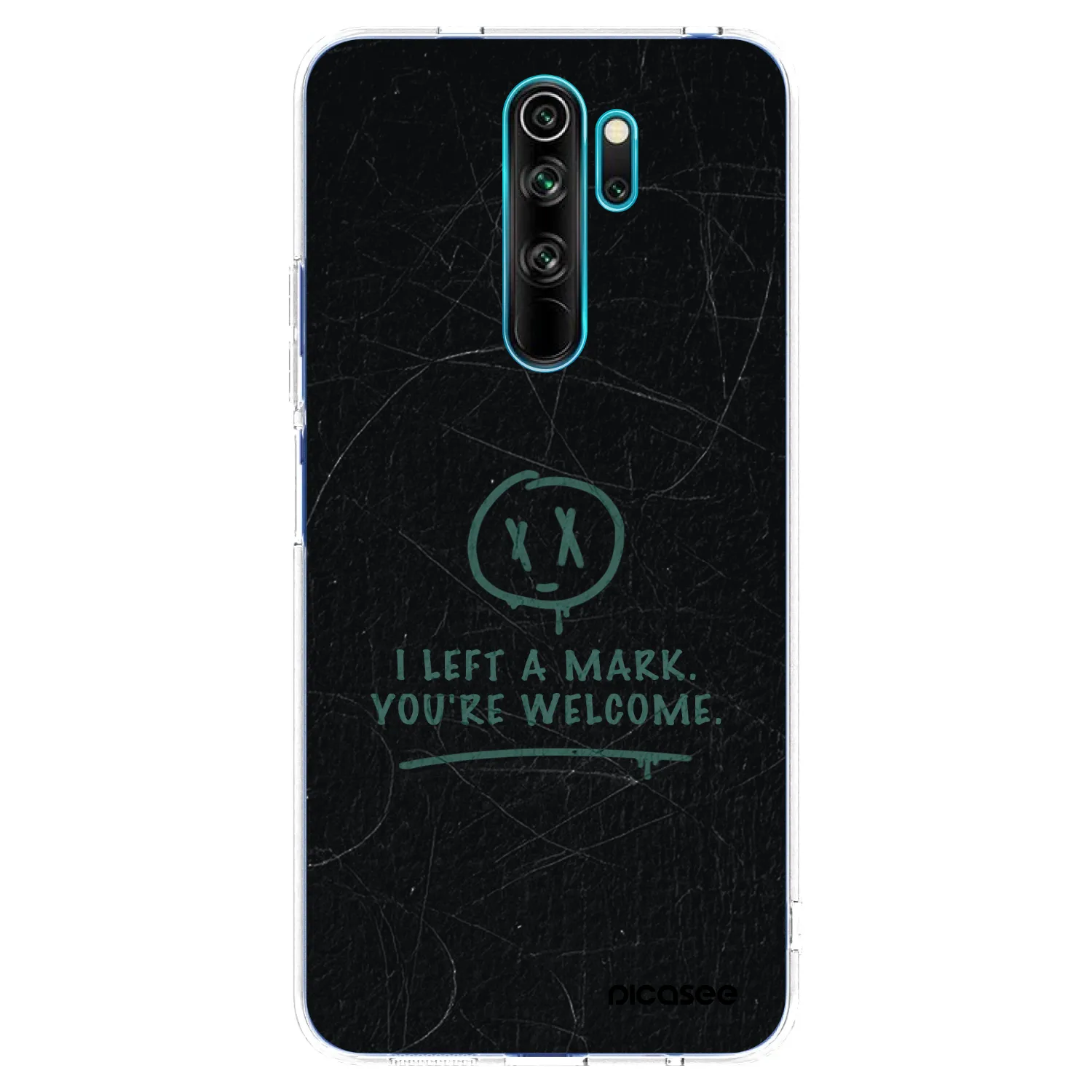 Picasee Xiaomi Redmi Note 8 Pro Hülle - Transparentes Silikon - LEFT A MARK