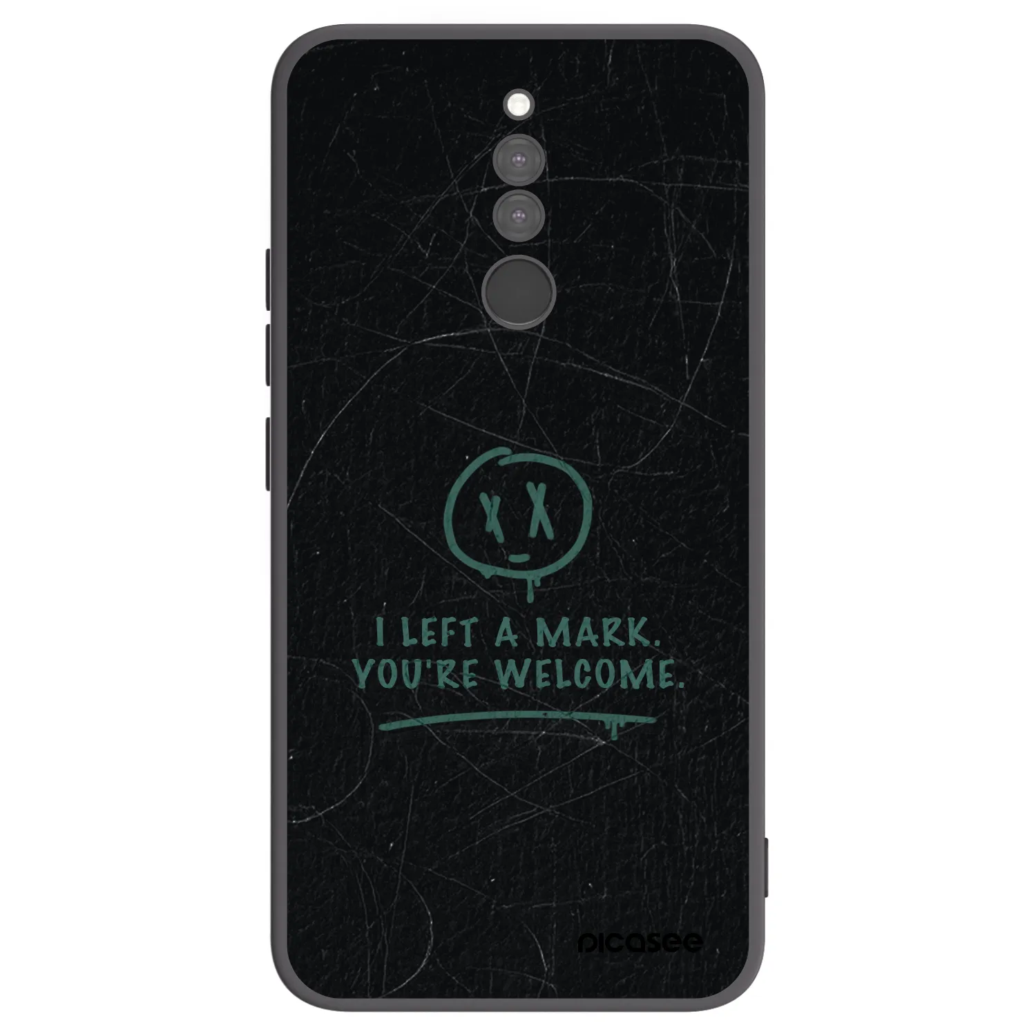 Picasee Xiaomi Redmi 8 Hülle - Schwarzes Silikon - LEFT A MARK