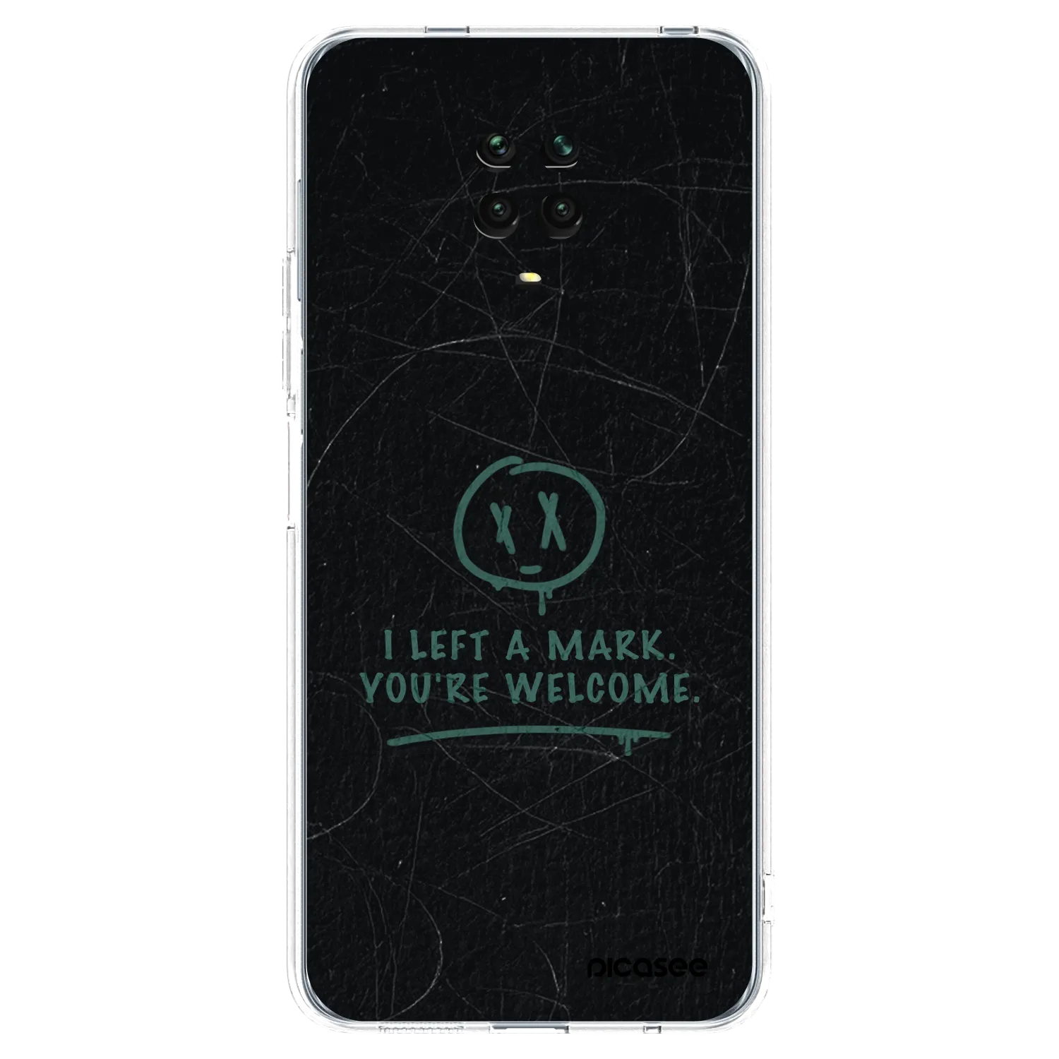 Picasee Xiaomi Redmi Note 9 Pro Hülle - Transparentes Silikon - LEFT A MARK