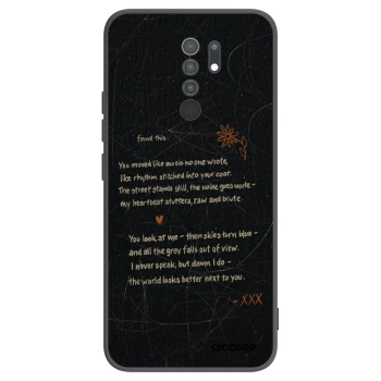Picasee Xiaomi Redmi 9 Hülle - Schwarzes Silikon - POET