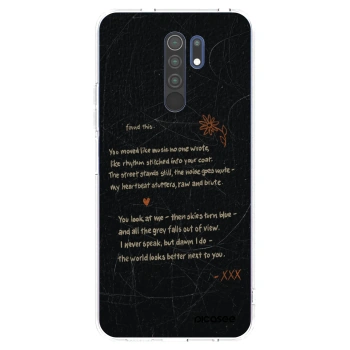 Picasee Xiaomi Redmi 9 Hülle - Transparentes Silikon - POET