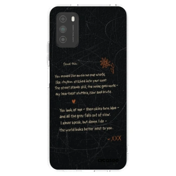 Picasee Xiaomi Poco M3 Hülle - Transparentes Silikon - POET