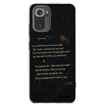 Picasee Xiaomi Redmi Note 10S Hülle - Transparentes Silikon - POET