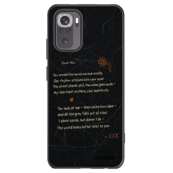 Picasee Xiaomi Redmi Note 10S Hülle - Schwarzes Silikon - POET