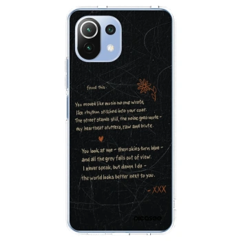 Picasee Xiaomi Mi 11 Lite Hülle - Transparentes Silikon - POET