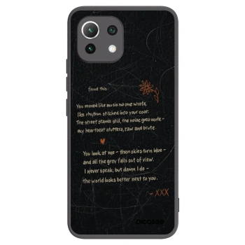 Picasee Xiaomi Mi 11 Lite Hülle - Schwarzes Silikon - POET